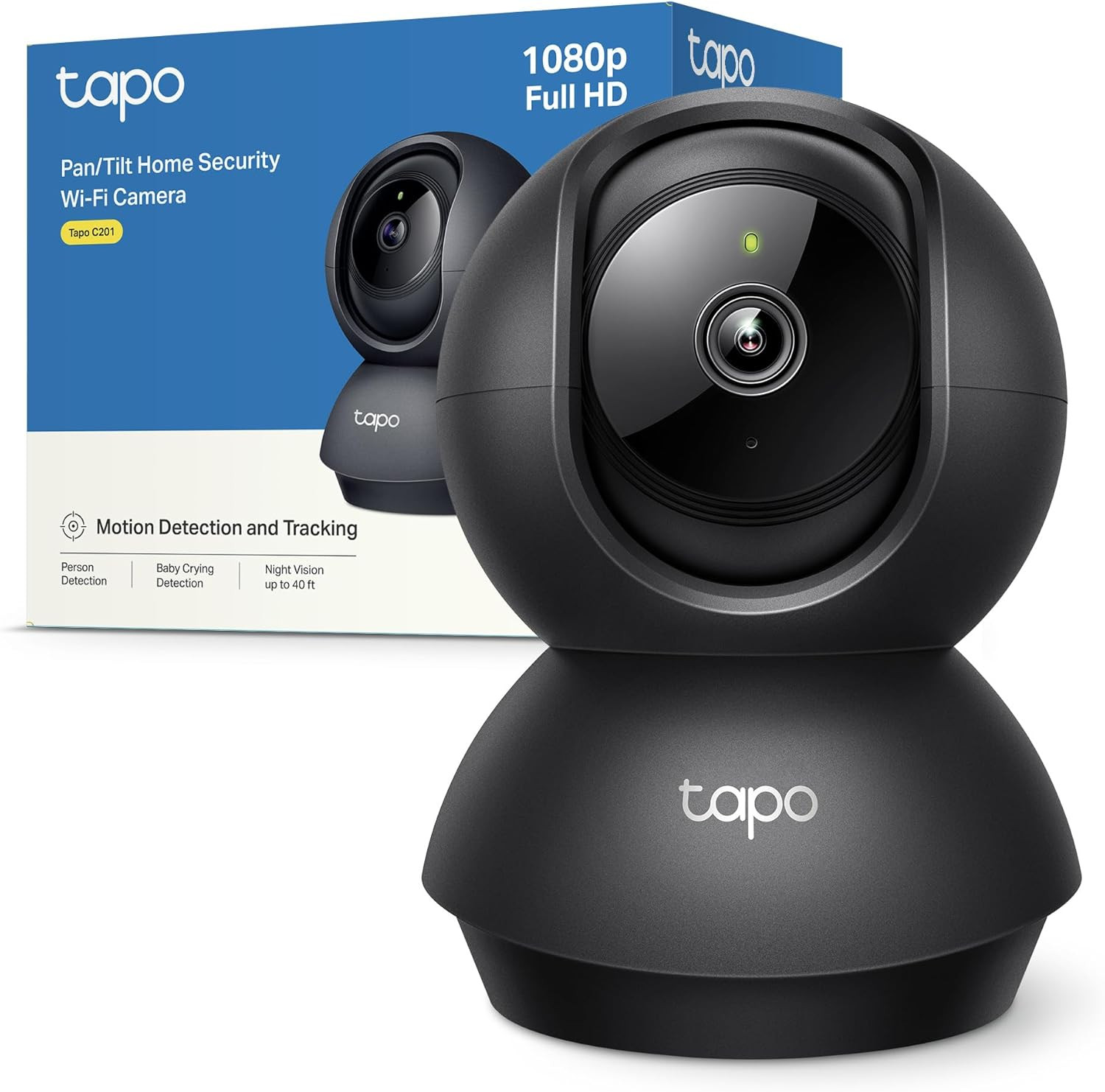 Tapo C201 Telecamera WiFi Interno FHD 1080p: Sicurezza e Controllo 360°