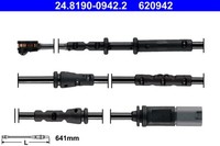 ATE Warnkontakt Bremsbelagverschleiß 24.8190-0942.2 FüR BMW Mini X2 F45 F40 F39