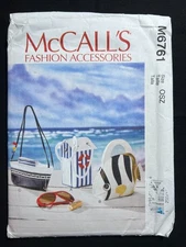 McCall's Sewing Pattern M6761 Three Lined Bags UNCUT
