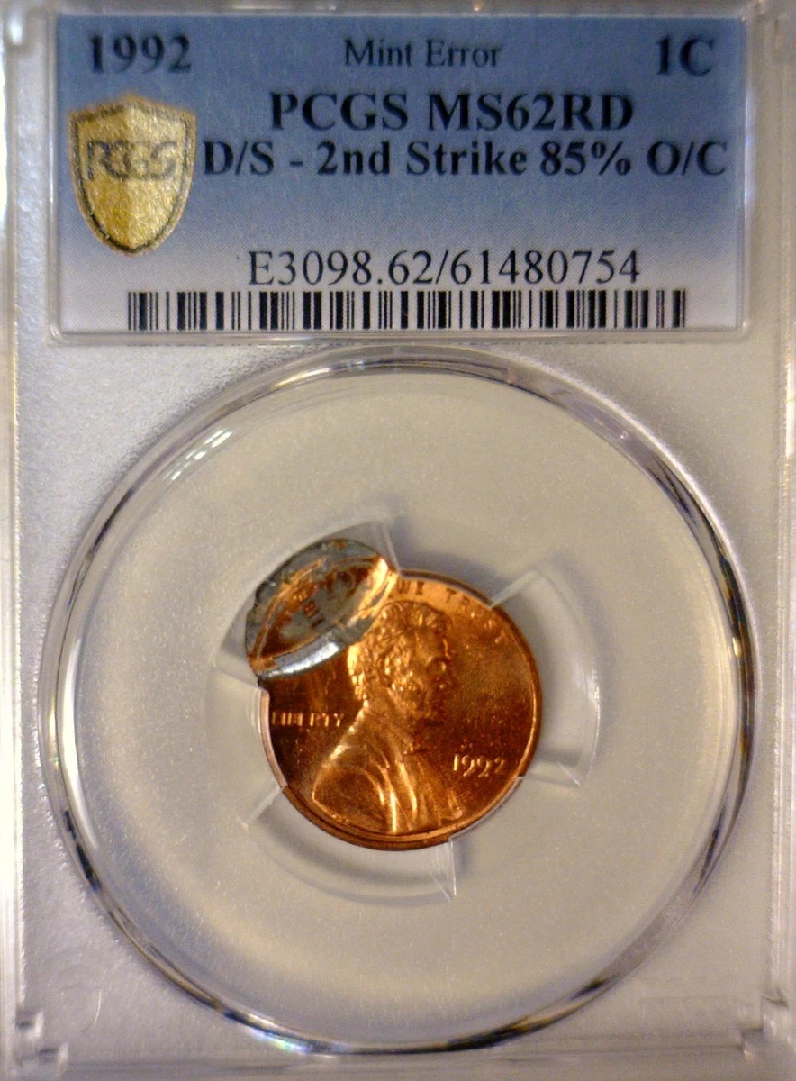 Lincoln Memorial Penny Grade MS 62 US Coin Errors for sale | eBay