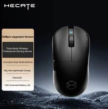 EDIFIER HECATE G3M Pro PAW3395 Wireless Bluetooth Tri-mode Gaming Mouse, Black