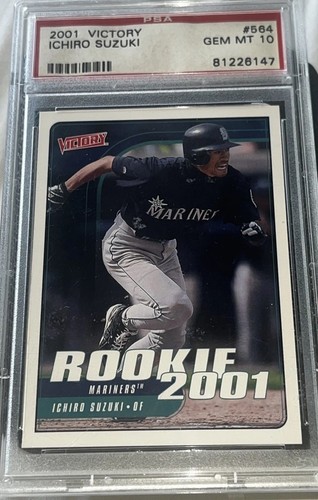 2001 Upper Deck Victory Ichiro Suzuki Rookie #564 PSA 10 Seattle Mariners