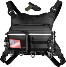Chest Bag For Men and Women,for Hiking, Running, Motorcycling,Workouts