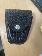 Dutyman Basket Weave Handcuff Case Nickel #8821