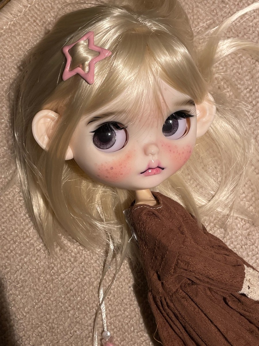 Handmade Blythe Doll RBL Custom With Outfits + Wig OB24/OB22 1/6