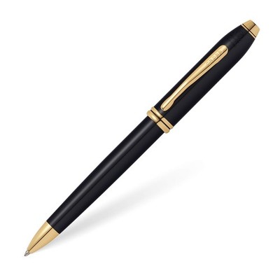 Cross Townsend  Classic Black Lacquer Premium Ballpoint Pen Business Executive