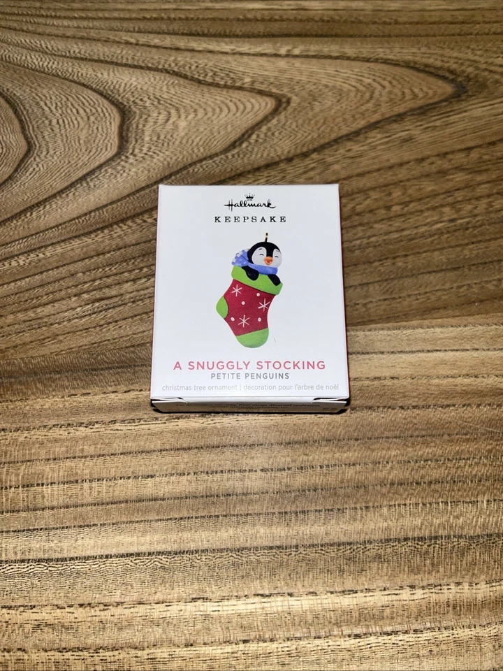 Hallmark Keepsake Ornament 2021 Miniature A Snuggly Stocking Petite Penguins 6th