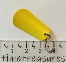 Tupperware keychain Mini Shoe horn Yellow Tinietreasures