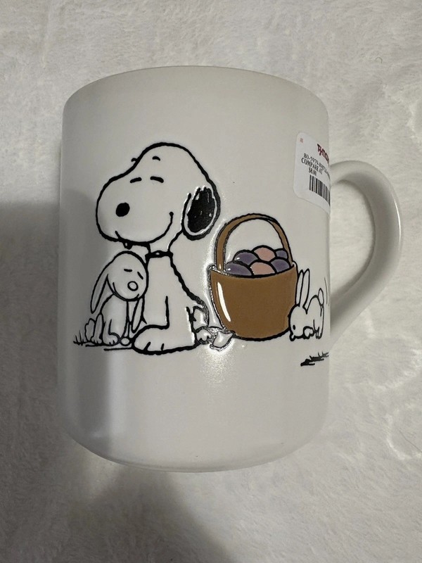 ZAK! BRANDS Peanuts Snoopy Ceramic Coffee Mug White Dishwasher Safe