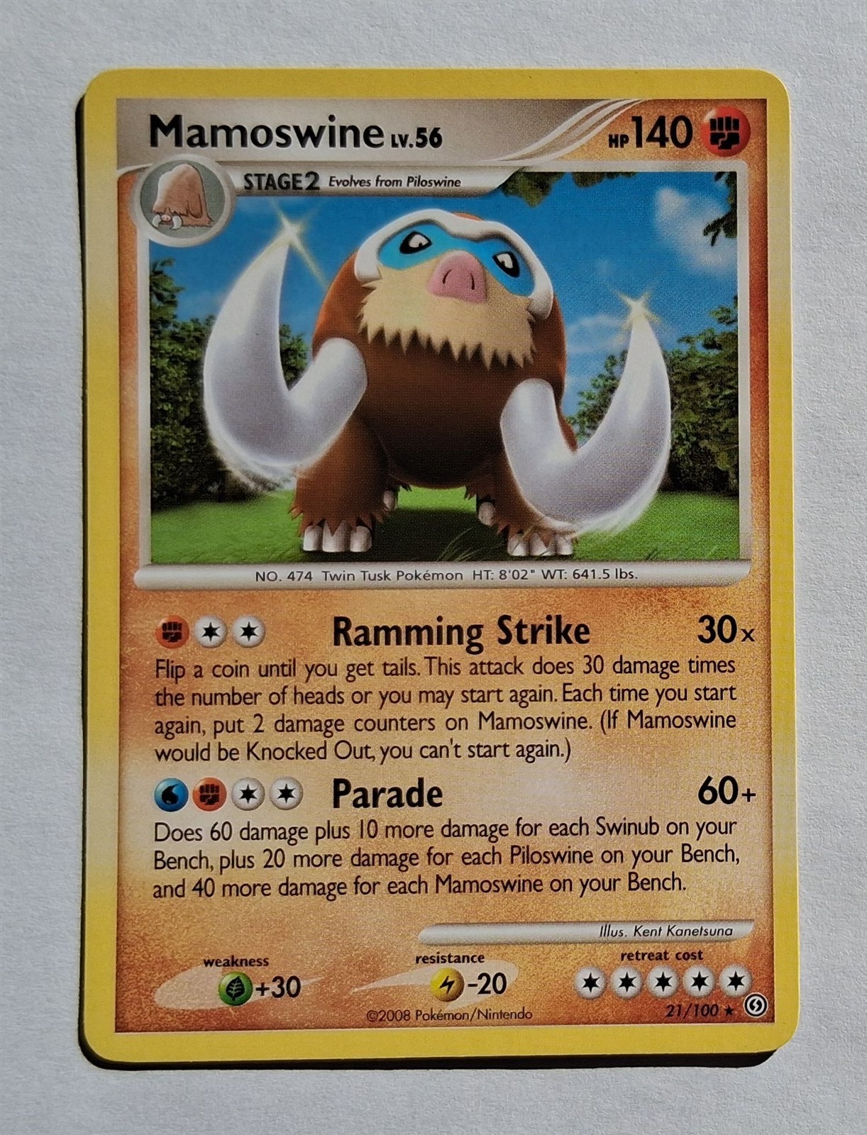 Pokemon - Mamoswine - Stormfront 21/100 - Rare - NM
