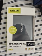 Maxone 500GB Ultra Slim Portable External Hard Drive  NEW