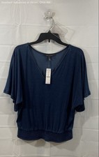 White House Black Market Women's Blue Kimono Top Dolman Sleeve NWT Size XS