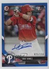2018 Bowman Prospect Auto Blue 25/150 Jose Gomez #PA-JG Auto 4z8