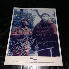 Foto de la Convención de Creación LaVar Burton & Brent Spiner Star Trek 1991 rara