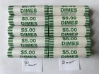 2026 - Emerging Liberty Dime Rolls -  5 Philadelphia & 5 Denver Mint Bank Rolls