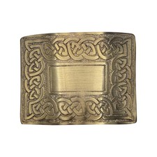 Men  s Celtic Swirl Kilt Belt Buckle Silver / Highland Kilt Buckle Antique Finish