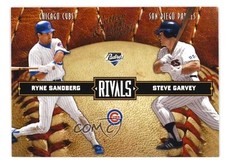 1984 NLCS Ryne Sandberg vs. Steve Garvey 2004 Donruss Leather & Lumber Rivals SP