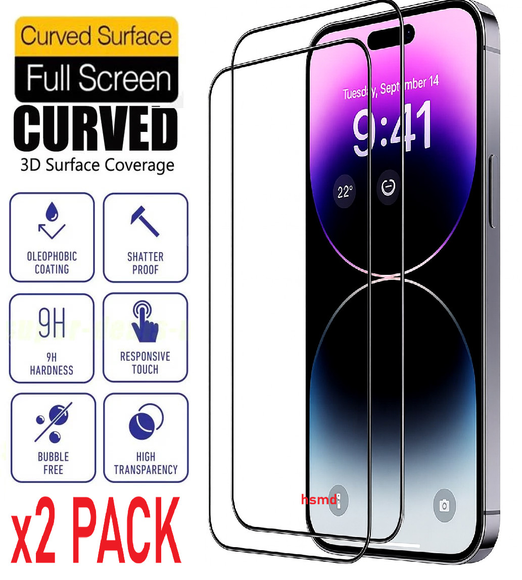 Tempered Glass Screen Protector For iPhone 17 16 15 14 13 12 11 Pro Max Plus XR