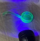 Vintage Uranium Green depression Glass Mayonnaise sauce ladle #1 — photo 1