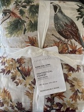 Pottery Barn FANTASTICAL FOREST REVERSIBLE King/Cal King Duvet Sold Out NWT