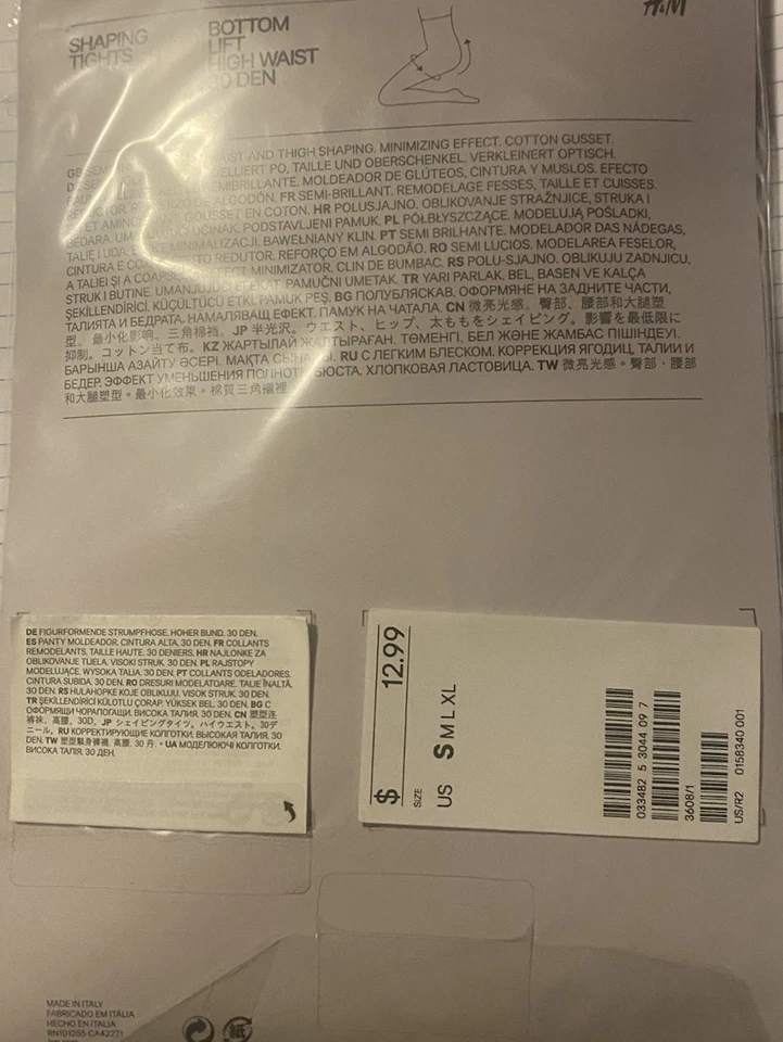 Medias moldeadoras H&M cintura alta 30 denier talla: pequeñas Foto 3 de 4