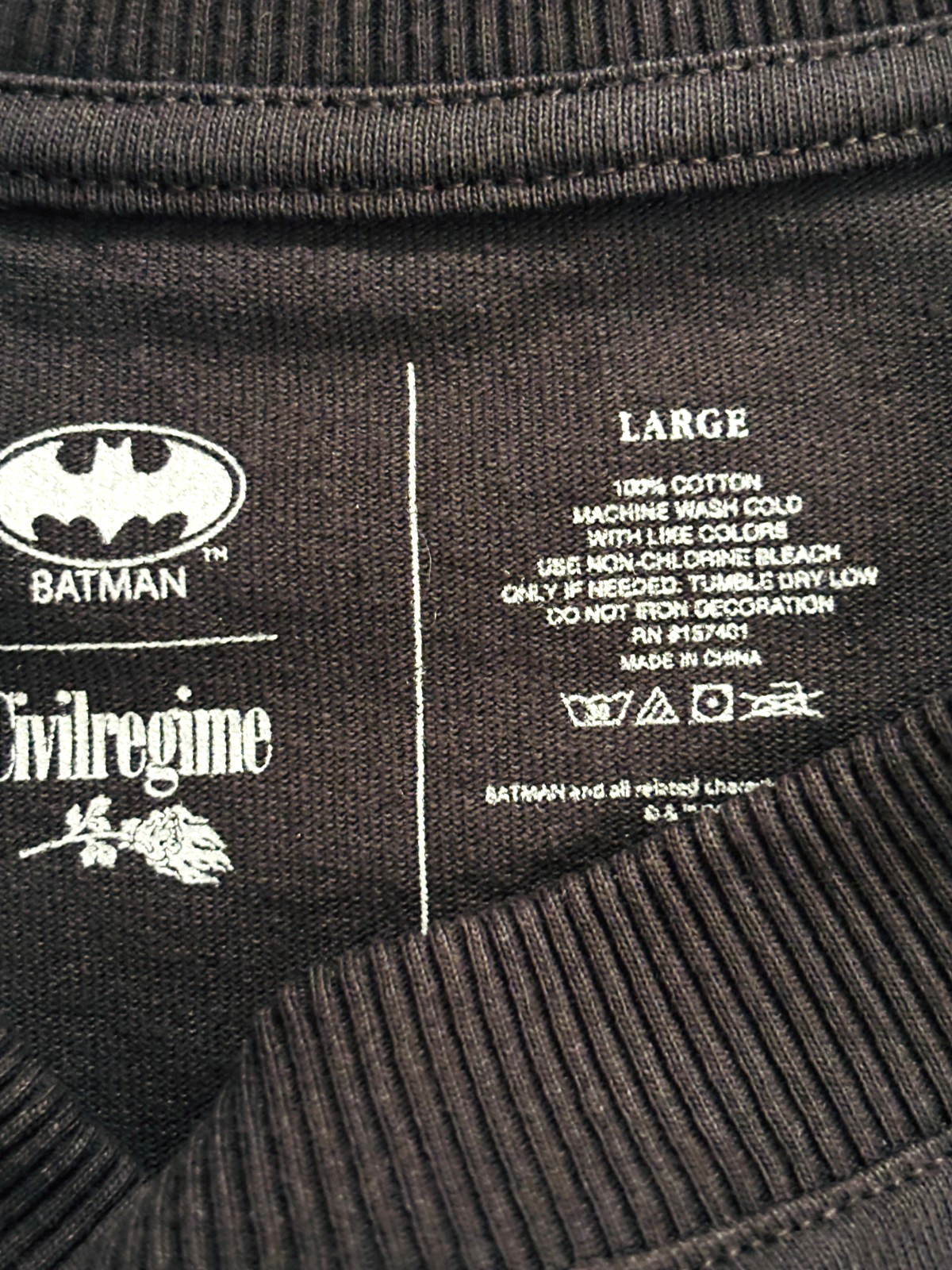 Civil Regime the Joker Ace Watch the World Burn Oversized Tee Shirt Adult Large