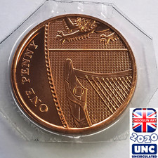 (BRILLIANT UNC) BRITISH 2020 ELIZABETH II ONE PENNY 1p coin, 5 Years Old!