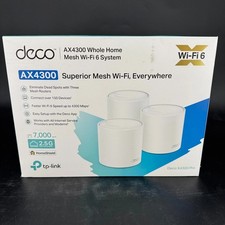 TP-Link Deco AX4300 Pro Dual-Band Wi-Fi 6 Mesh Wi-Fi System 7000SF White 3-Pack