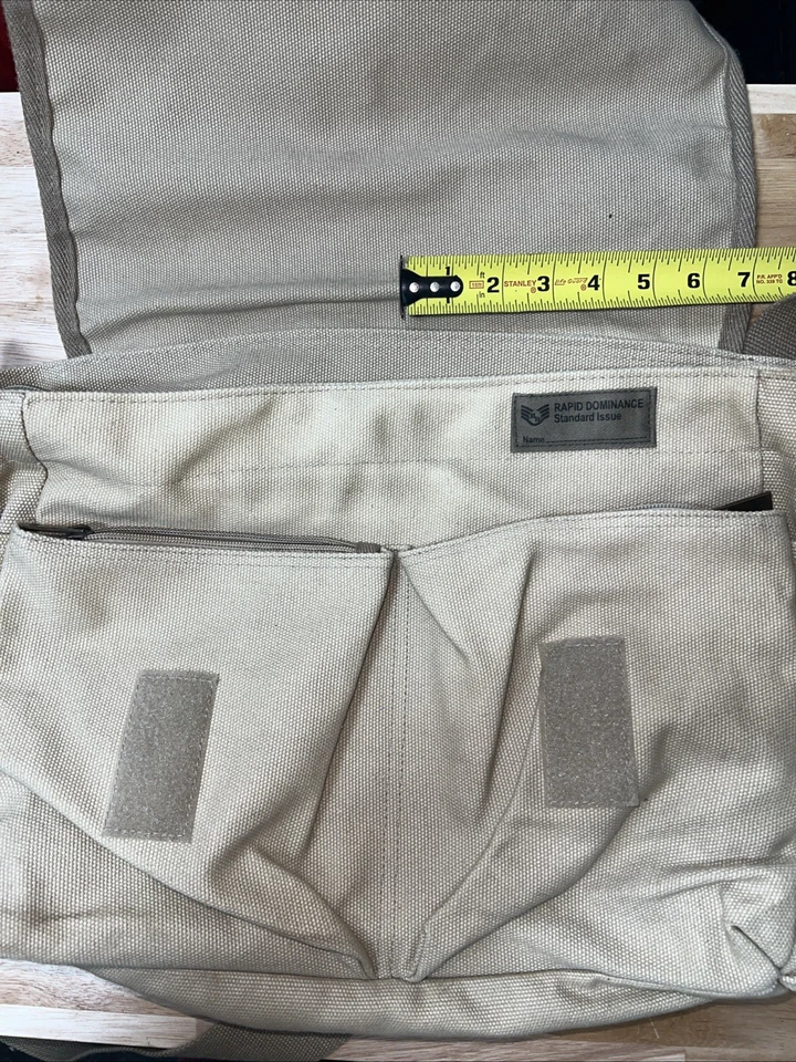 Bolso Mensajero de Hombro Clásico Militar Rapid Dominance Caqui Lona/Algodón Foto 2 de 4