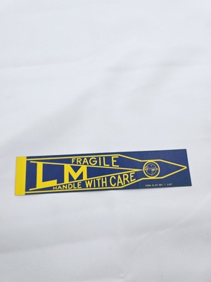 ORIGINAL 1960s GRUMMAN LM LUNAR MODULE FRAGILE STICKER 