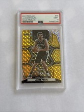 2021 Panini Mosaic Jakob Poeltl Gold Mosaic /10 PSA 10