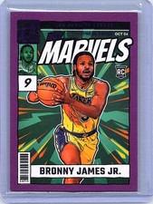 2024-25 Donruss #11 Bronny James Jr. Net Marvels Press Proof Purple