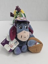 Disney EASTER bonnet Eeyore bean bag plush retired collectible eggs basket W-tag