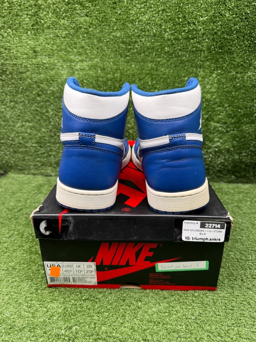 Size 10 - Jordan 1 Retro High OG Storm Blue 2016 888507430328| eBay