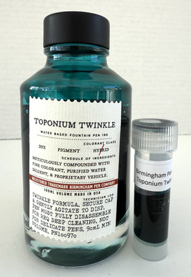 3ml Ink Sample - Birmingham Pen Company ''Toponium Twinkle'' -  1 Vial Only