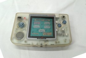 Neogeo Pocket Color Crystal White Console SNK + battery  D-pad damage Tested