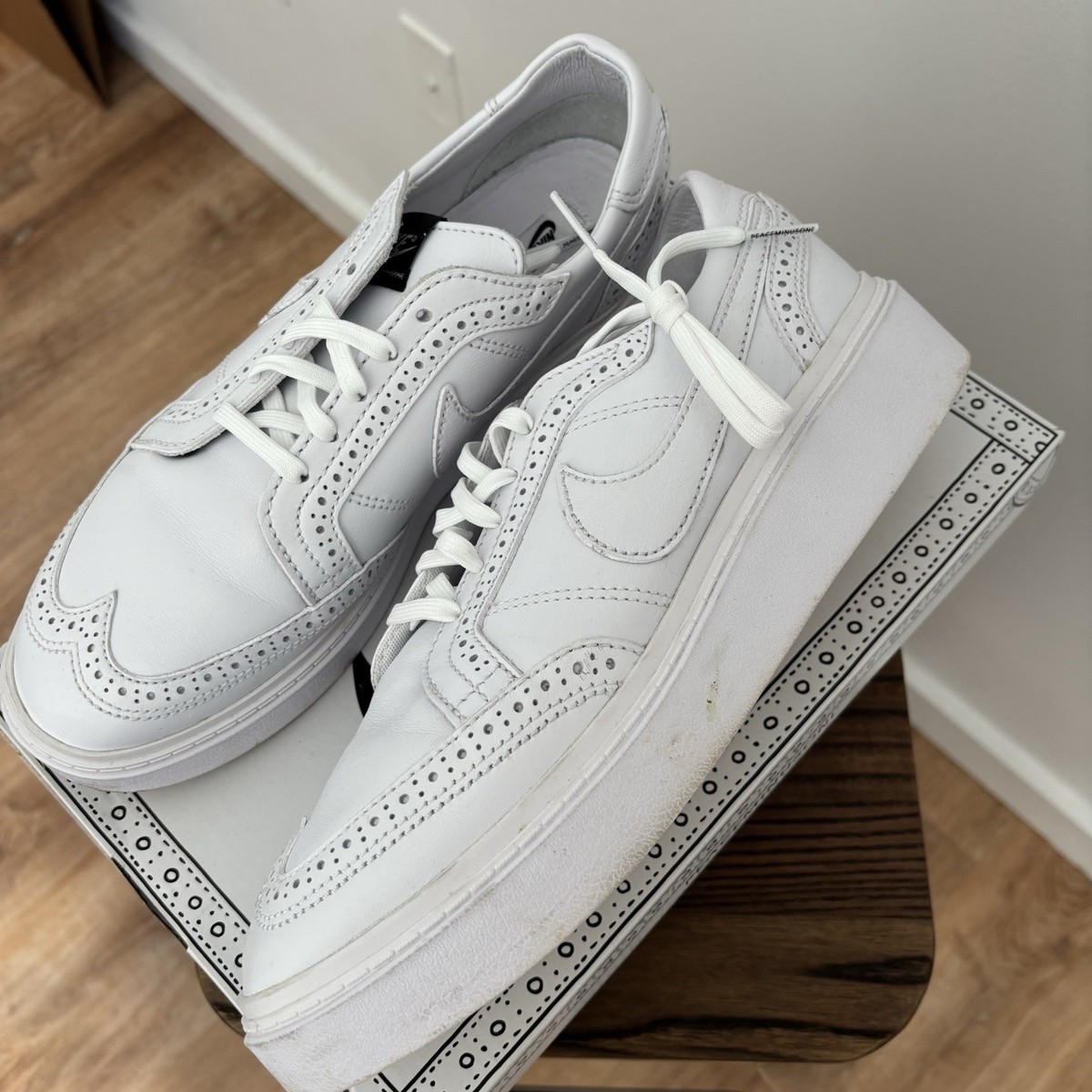 Nike Kwondo 1 G-Dragon Peaceminusone Triple White Size 10