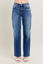 Judy Blue High Rise Classic 90's Fit Straight Leg Blue Jeans W/Stretch Size 9/29