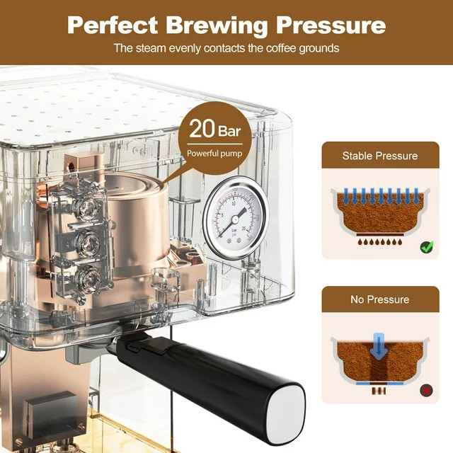 コーヒーマシーン Geek Chef I88ZXX200430142 Espresso Machine 20 Bar Fast Heating
