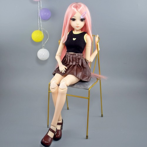 Muñeca 24" BJD 1/3 Bola Unida Niñas Muñecas De Bricolaje Con Trajes Completos - Imagen 4 de 24