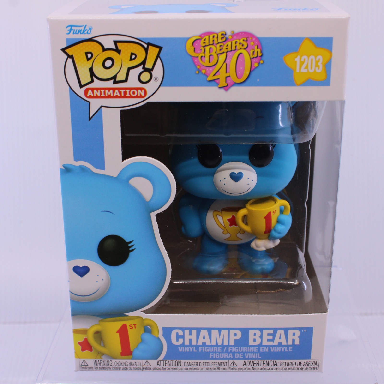 F5 Funko Pop Animation Champ Bear Care Bears Vinyl Figure 1203