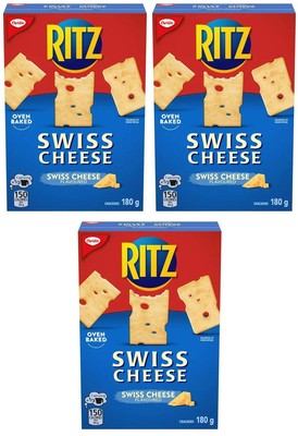 Ritz Swiss Cheese Crackers, 180g (3 Pack)