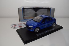 B86 1:18 WELLY PEUGEOT 206 CC MET. BLUE MIB VERY RARE!