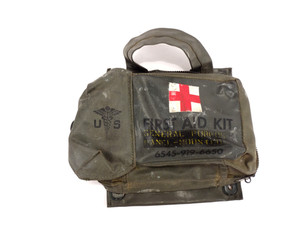 1967 U.S. Military Vietnam War Era Airplane First Aid Kit Pouch