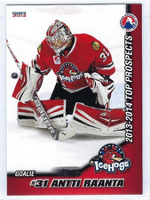 2013-14 AHL Top Prospects #34 Antti Raanta (goalie)