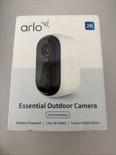Arlo Essential 2 2K Video Security Camera Outdoor Single (2K), White 