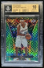 2015-16 Panini Select LeBron James Green Prizm #/5 Cavaliers BGS 10 PRISTINE