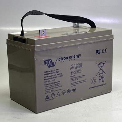 VICTRON ENERGY AGM Deep Cycle Battery 6V-240AH Grey AGM 6-240 (New Other, Distre