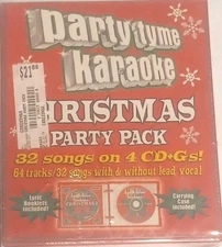 Party Tyme Karaoke Christmas Party Pack 32 Songs 64 Tracks Party Pack 4 CD + G