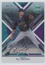 2016 Panini Elite Extra Edition Aspirations Tie-Dye 6/10 TJ Zeuch #21 Auto 0g4